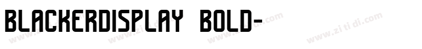 blackerdisplay bold字体转换